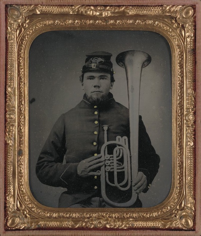 saxhorn player from Civil War IMAGE FROM LIBRARY OF CONGRESS